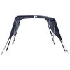 vidaXL Toit bimini &agrave; 3 arceaux parois lat&eacute;rales 183x(170-182)x137 cm