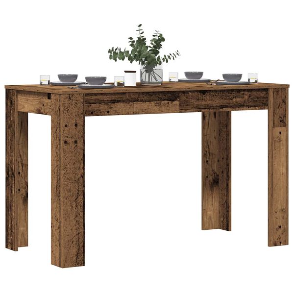 vidaXL Table &agrave; manger vieux bois 120x60x76 cm bois d'ing&eacute;nierie
