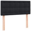 vidaXL Sommier &agrave; lattes de lit avec matelas noir 80x210 cm velours