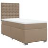 vidaXL Sommier &agrave; lattes de lit avec matelas Cappuccino 100x200 cm