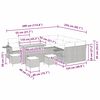 vidaXL Ensemble de canap&eacute; de jardin 13 pcs Beige et Gris clair