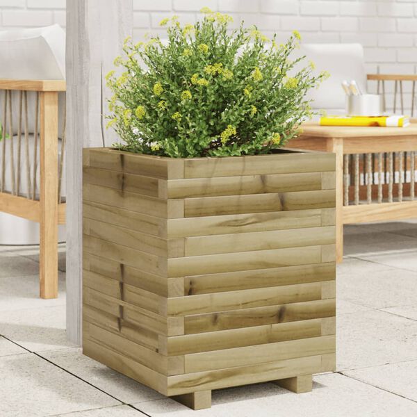 vidaXL Jardini&egrave;re 40x40x49,5 cm bois de pin impr&eacute;gn&eacute;