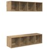 vidaXL Ensemble meuble TV 3 pc Ch&ecirc;ne artisanal Bois d'ing&eacute;nierie