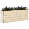 vidaXL Jardini&egrave;re Ivoire 480 x 50 x 45 cm Acier galvanis&eacute;