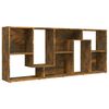 vidaXL Biblioth&egrave;que Ch&ecirc;ne fum&eacute; 67x24x161 cm Bois d'ing&eacute;nierie