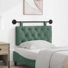 vidaXL T&ecirc;te de lit suspendue Vert Mer 90 x 55 x 7 cm Velours