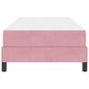 vidaXL Lit &agrave; ressorts avec matelas Rose 80 x 200 cm tissu