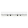 vidaXL Porte-manteau mural Blanc 100 x 10,5 x 18 cm Bois d'ing&eacute;nierie
