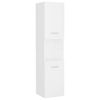 vidaXL Armoire de salle de bain Blanc 30x30x130 cm Bois d&rsquo;ing&eacute;nierie