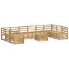 vidaXL Ensemble de canap&eacute;s d'ext&eacute;rieur 11 pcs Blanc 59 x 59 x 37 cm