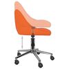 vidaXL Chaises pivotantes &agrave; manger lot de 4 orange similicuir