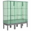 vidaXL Jardini&egrave;re sur&eacute;lev&eacute;e avec housse aspect rotin 120x40x140 cm