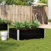 vidaXL Jardini&egrave;re noir 120x80 cm bois massif de pin