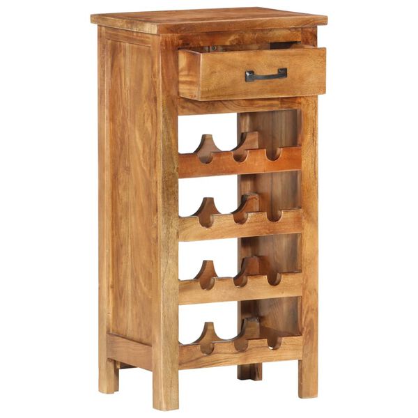 vidaXL Casier &agrave; bouteilles 40x30x80 cm Bois d'acacia massif