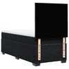 vidaXL Sommier &agrave; lattes de lit avec matelas Noir 100x200 cm Velours