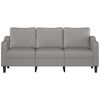 vidaXL Canap&eacute; &agrave; 3 places Gris clair 180 cm Tissu