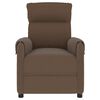 vidaXL Fauteuil de massage Marron Tissu