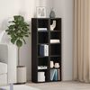 vidaXL Armoires &agrave; CD 2 pcs ch&ecirc;ne noir 21x16x93,5 cm bois d'ing&eacute;nierie