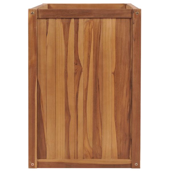 vidaXL Lit sur&eacute;lev&eacute; 100x50x70 cm Bois de teck solide