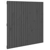 vidaXL T&ecirc;te de lit murale Gris 108x3x110 cm Bois massif de pin