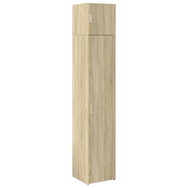 vidaXL Armoire de rangement mince chêne sonoma 40x42,5x225 cm