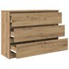 vidaXL Buffet ch&ecirc;ne artisanal 100x35x76 cm bois d'ing&eacute;nierie