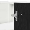 vidaXL Armoire suspendue avec &eacute;tag&egrave;re Ch&ecirc;ne noir 75,5 x 75,5 x 80,5 cm