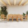 vidaXL Ensemble &agrave; manger de jardin 9 pcs Bois de teck solide