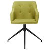 vidaXL Chaises pivotantes &agrave; manger lot de 6 vert tissu