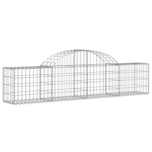 vidaXL Paniers &agrave; gabions arqu&eacute;s 5 pcs 200x30x40/60 cm Fer galvanis&eacute;