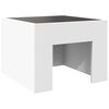 vidaXL Table basse avec LED infini blanc 40x40x30 cm