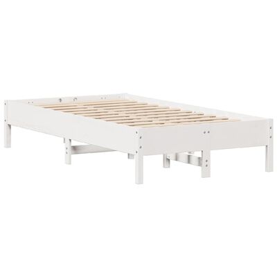 vidaXL Cadre de lit sans matelas blanc 90x200 cm bois de pin massif