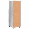 vidaXL Cabinet de salle de bain avec porte Gris Sonoma 30 x 35 x 95 cm
