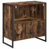 vidaXL Cabinet de salle de bain avec porte Ch&ecirc;ne Fum&eacute; 60 x 30 x 60 cm