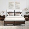 vidaXL Cadre de lit sans matelas ch&ecirc;ne marron 150x200 cm