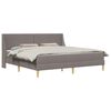 vidaXL Cadre de lit avec matelas avec t&ecirc;te de lit Polyester