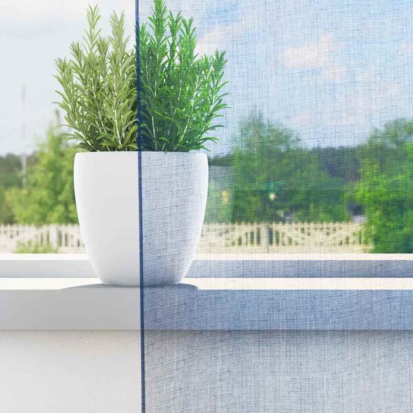 vidaXL Rideaux en voile avec passe-tringles 2 pcs bleu royal