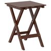 vidaXL Table d’appoint pliable marron bois de peuplier massif