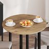 vidaXL Plateau de table ch&ecirc;ne artisanal 70 x 70 x 1,5 cm