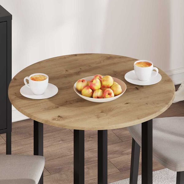 vidaXL Plateau de table ch&ecirc;ne artisanal 70 x 70 x 1,5 cm
