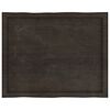 vidaXL Dessus de table bois massif trait&eacute; bordure assortie
