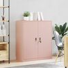 vidaXL Armoire de rangement Rose 90 x 40 x 105 cm Acier