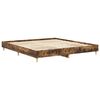 vidaXL Cadre de lit sans matelas ch&ecirc;ne fum&eacute; 180x200 cm