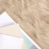 vidaXL Tapis en fausse Tafalla Beige 80 x 200 cm Polyester