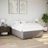 vidaXL Cadre de lit sans matelas taupe 160x200 cm tissu