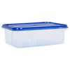 vidaXL R&eacute;cipients de stockage des aliments avec couvercles 16 pcs PP