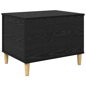 vidaXL Cabinet de chevet Ch&ecirc;ne noir 60 x 44,5 x 45 cm