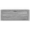 vidaXL Armoire &agrave; chaussures murale Sonoma gris 100x35x38 cm