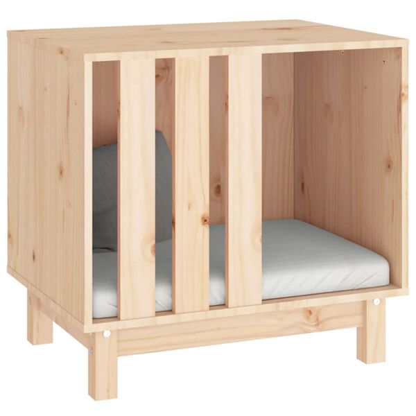 vidaXL Niche pour chien 60x45x57 cm Bois de pin massif