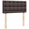 vidaXL Sommier &agrave; lattes de lit avec matelas Marron fonc&eacute; 90x200 cm
